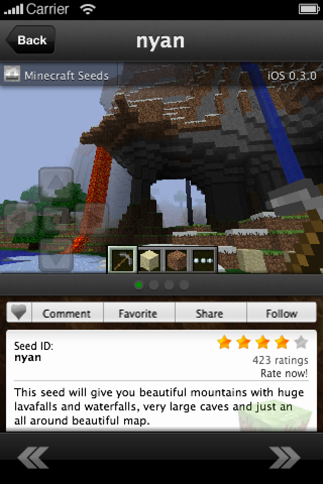 Minecraft Seeds Pro iPhone